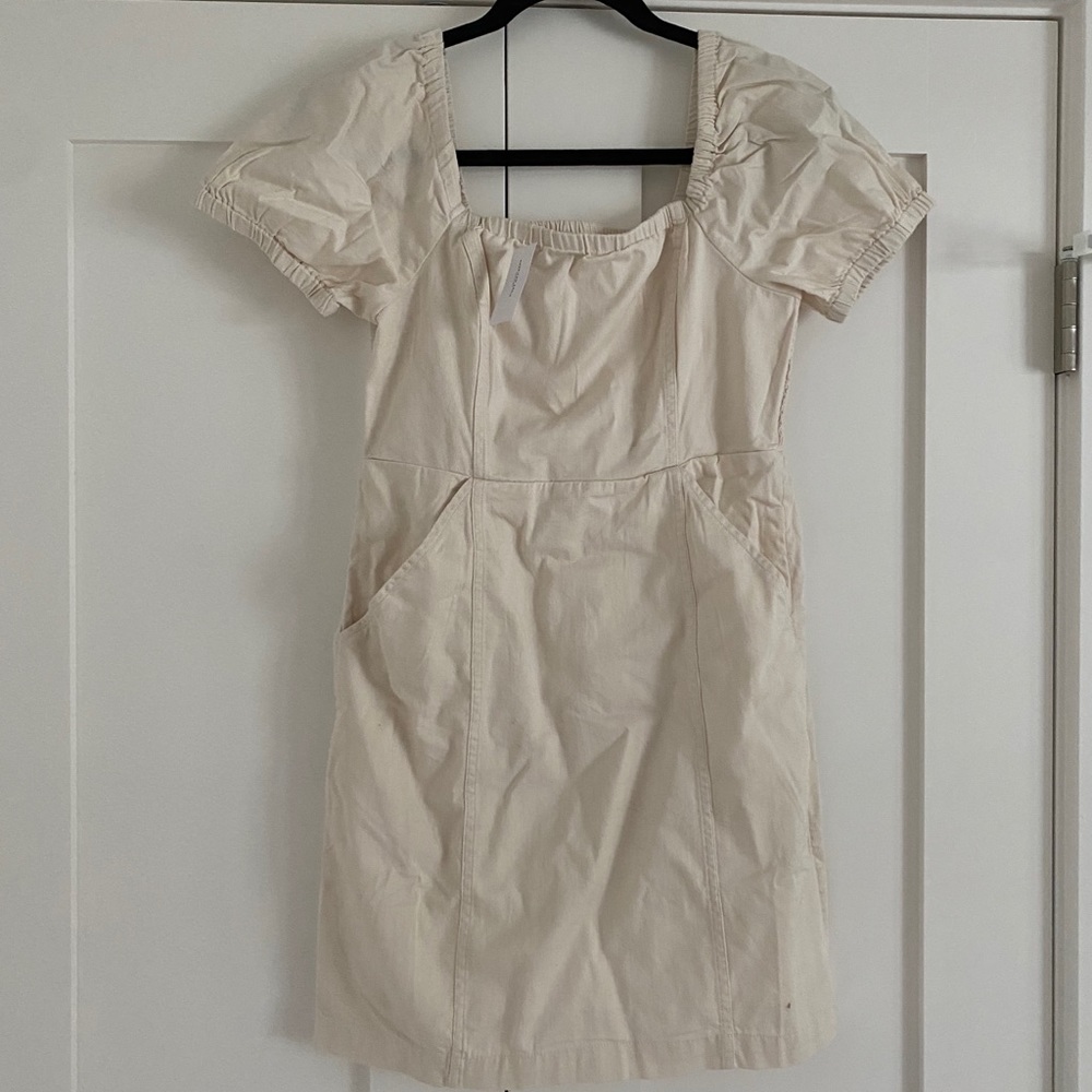 American Eagle | White linen dress